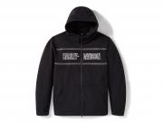 Men's H-D Trenton Deflector 2.0 Hooded Riding Fleece Black 97138-25VM