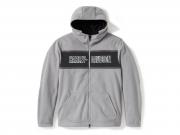 Funktionsjacke "H-D Trenton Deflector 2.0 Hooded Riding Fleece Colorblock Grey" 97134-25VM
