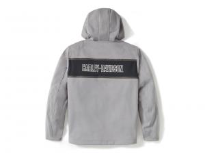 Funktionsjacke "H-D Trenton Deflector 2.0 Hooded Riding Fleece Colorblock Grey"_1