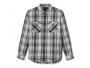 Hemd "#1 Racing Performance Long Sleeve Black Plaid" 96468-24VM