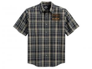 110th Anniversary Short Sleeve Woven Plaid Shirt 96462-13VM