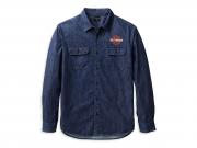 Hemd "B&S Denim Dark Indigo" 99090-22VM