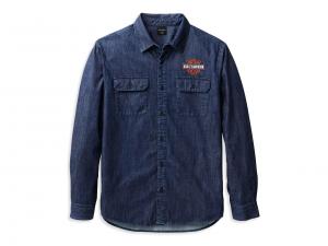 Hemd "B&S Denim Dark Indigo" 99090-22VM