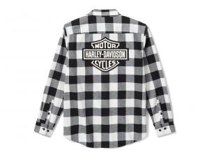 Hemd "Bar & Shield Buffalo Check Flannel Plaid Cloud Dancer"_1