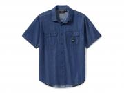 Hemd "Bar & Shield Chambray" 96740-25VM