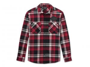 Hemd "Bar & Shield Flannel Red" 96138-25VM