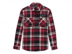 Hemd "Bar & Shield Flannel Red" 96138-25VM