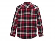 Hemd "Bar & Shield Flannel Red"_1