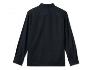 Hemd "Bar & Shield Long Sleeve Black"_1