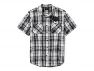 Hemd "Bar & Shield Plaid Grey" 99256-25VM