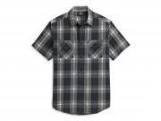 Hemd "Block Letter Plaid Blue/Grey" 96374-21VM