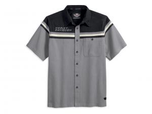 Colorblocked Woven Shirt 99037-13VM