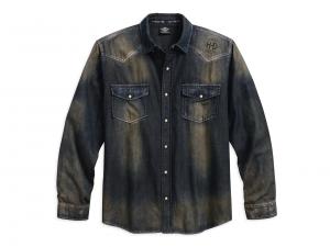 DISTRESSED OVER-DYED SHIRT 96409-18VM