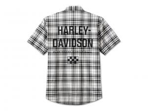 Hemd "Enduro Short Sleeve Performance Plaid Shirt White Plaid"_1