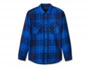 Men's Essence Shirt Blue Plaid 96459-24VM