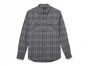Essence Shirt Grey Plaid 96403-22VM