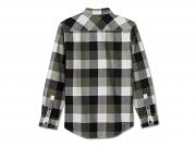 Hemd "Essence Long Sleeve Flannel Plaid Black & Green"_1