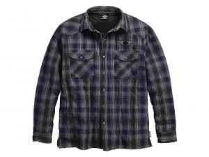 PLAID QUILTED SHIRT JACKET WITH 3M THINSULATE INSULATION 96452-18VM