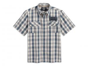 SHIRT-S/S,PLAID,PRT 96736-12VM