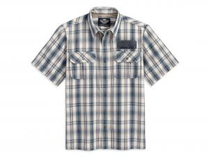 SHIRT-S/S,PLAID,PRT 96736-12VM