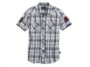 Shirt "Plaid & Patches" 96637-12VM