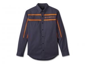 Hemd "Race Stripes Long Sleeve Blue" 96564-24VM