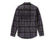 Hemd "Racer Font Yarn Dyed Plaid Grey"_1