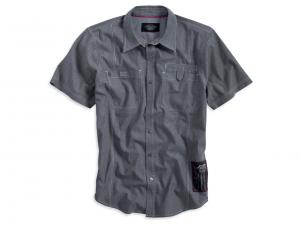 Short Sleeve #1 Badge Striped Shirt 99099-13VM