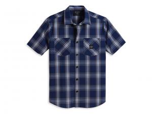 Men's Staple Poplin Shirt - Blue Plaid 96163-23VM