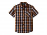 Hemd "Staple Short Sleeve Shirt Plaid Black" 96046-25VM