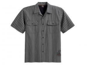 S/S Stripe Woven Shirt with Back Venting 96708-12VM