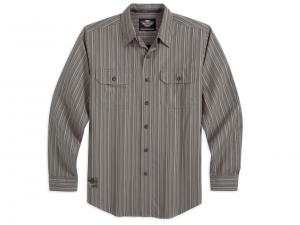 Wrinkle-Resistant Textured Stripe Woven Shirt 96776-13VM
