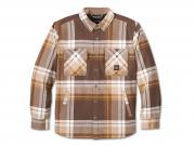 Hemdjacke "In Between The Line Brown" 96039-25VM