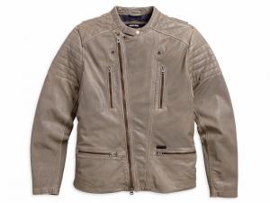 ASYMMETRIC ZIP LEATHER JACKET 97149-16VM