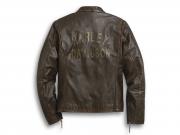 Lederjacke "DISTRESSED PRINT SLIM FIT"_1