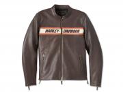 Men's Victory Lane II Leather Jacket - Brown 98001-23EM