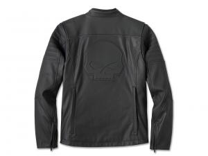 Lederjacke "Willie G Skull Graphic Riding"_1
