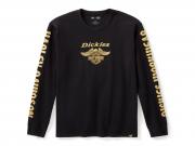Men's Dickies x H-D Heavyweight Long Sleeve Eagle Tee Anthracite 97427-25VM