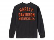 Longsleeve "Racer Font Henley Black"_1