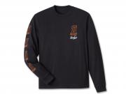 Men's Willie G Sketchy #1 Long Sleeve Tee Black 96800-24VM