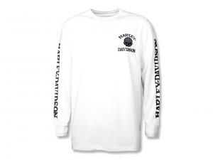 Willie G Skull Long Sleeve Tee White 99254-25VM