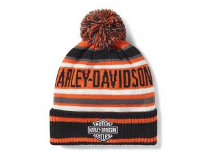 Mütze "Stripe Pom Beanie Orange" 97773-25VX