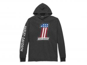 Men's #1 Race Slub Jersey Hooded Graphic Tee 96011-22VM