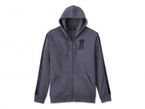 Pullover "#1 Racer Zip-Up Hoodie Ombre Blue" 96415-24VM