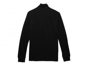 Pullover "Bar & Shield 1/4 Zip Black"_1
