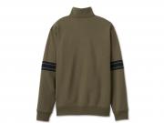 Pullover "Bar & Shield 1/4 Zip Fleece Green"_1