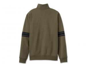 Pullover "Bar & Shield 1/4 Zip Fleece Green"_1