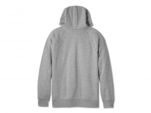 Pullover "Bar & Shield Contrast Hoodie Colorblock Grey"_1