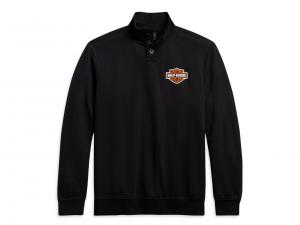 Men's Button Mockneck Sweater Slim Fit 96112-21VH