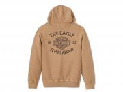 Pullover "Eagle Soars Alone Slub Hoodie Tannin"_1